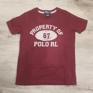 POLO by Ralph Lauren Rugby themed short sleeve Tshirt  Youth size 6